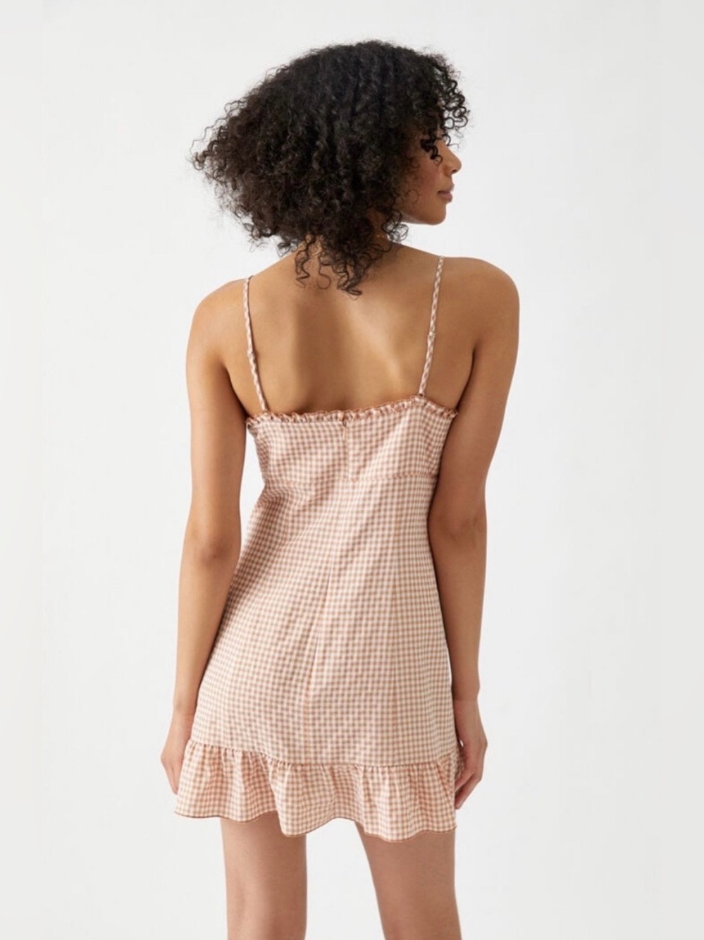 LA Hearts Tie Front Pleated Mini Dress - Picture 4 of 10